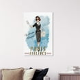 thumbnail image 2 of Wynwood Studio 'Paris Stewardess' Fashion and Glam Wall Art Canvas Print - White, Gold, 20" x 30", 2 of 2