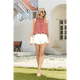 thumbnail image 5 of Camisetas Sin Mangas con Cuello con Volantes para Mujer, Gris, Rosa, Talla S, 5 of 10
