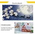 thumbnail image 2 of Coolnut Christmas Puzzle 500 Pieces Wooden Puzzle Artwork Jigsaw Puzzle Home Decor, 20.5 x 14.9 Inch, 2 of 7