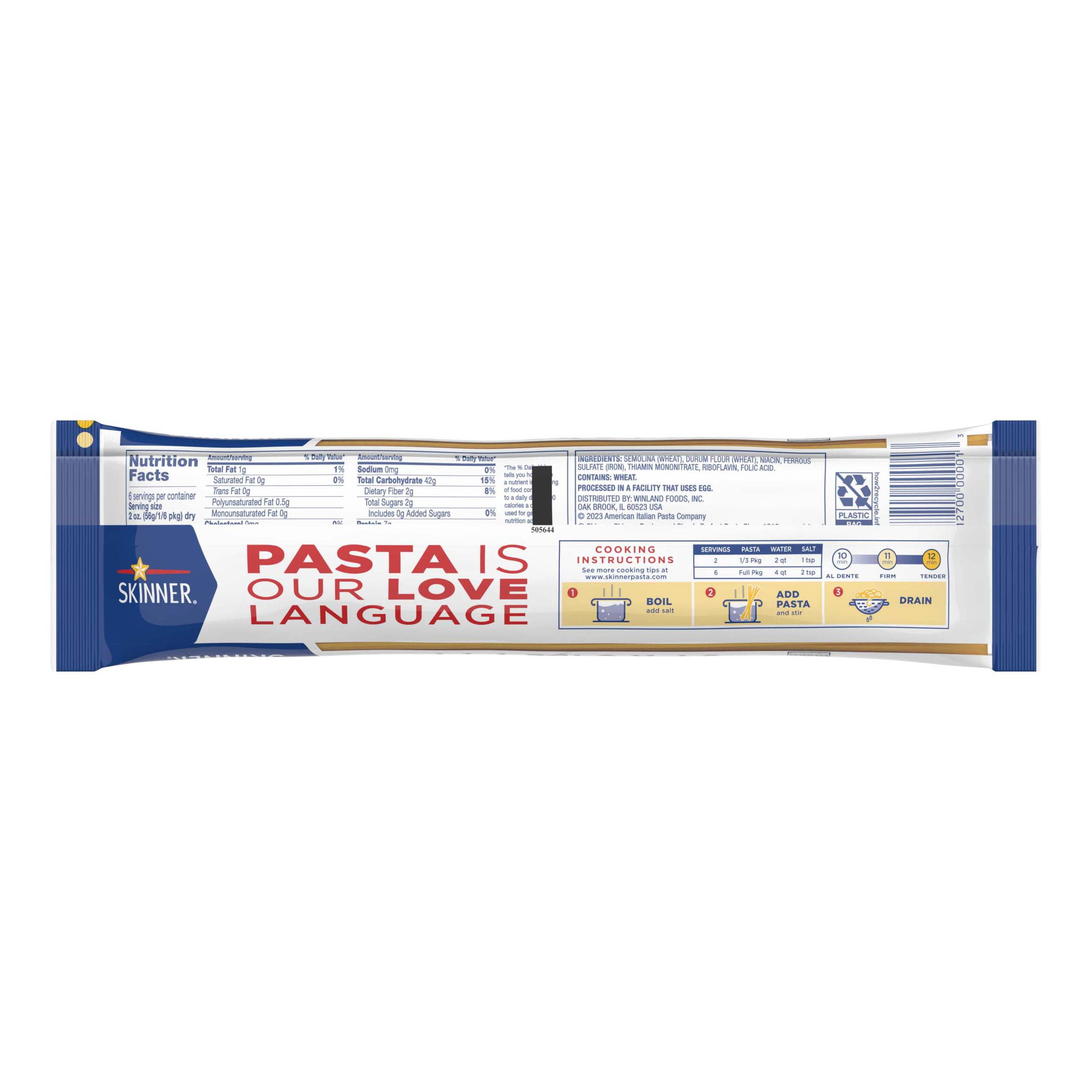 (4 pack) Skinner 12 oz Spaghetti Pasta