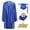 Royal Blue, variant on Toptie Unisex Shiny Preschool and Kindergarten Graduation Gown Cap Tassel Set 2024 Costume Robes for Baby Kids-Green-XL