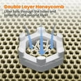 thumbnail image 4 of Jumbo Cat Litter Mat, 46x26 Inches Double Layer Honeycomb Litter Trapping Mat, Non Slip Waterproof Urine Proof Extra Large Cat Litter Box Mat, Kitten Supplies and Essentials, XXL, Beige, 4 of 5