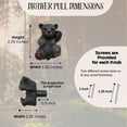 thumbnail image 3 of Black Bear Drawer Pull Cabinet Knob Dresser Handle Cabin Lodge Woodland Decor, 3 of 8