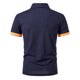 thumbnail image 4 of pstuiky camisetas para hombre, Camiseta informal de manga larga para hombre, con botones y cuello vuelto camisetas de hombre xl, 4 of 8