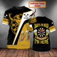 thumbnail image 1 of PLstar Cosmos-camiseta personalizada con estampado 3D de cerveza y dardos para hombre, ropa Harajuku, informal, Unisex, de manga corta, de verano, DW78Adult size XXXL Gao Jinjia LED, 1 of 2