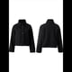 thumbnail image 3 of Abrigo Corto de Lana para Mujer, Chaqueta de Invierno con Cuello Alto y Bolsillo para Oficina Negro S, 3 of 5