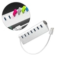 thumbnail image 1 of USB .0 Splitter 7 Puertos USB centrador USB con Adaptador de 5V HDD Móvil para PC Unidad Compu Soledad adaptador de corriente, 1 of 10
