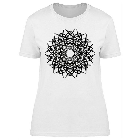 Abstract Round Ornament Art T-Shirt Women -Image by Shutterstock, Female 3X-Large