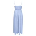 thumbnail image 5 of Wdgfv Women's Summer Smocked Maxi Dress Spaghetti Strap Flowy Swing A-Line Casual Beach Long Dress, 5 of 5