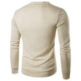 thumbnail image 2 of Men's youth fashion casual color V-Neck long sleeve sweaterLight Knit Jumper Autumn Winter Fashion Wide Sleeve Cardigan, 2 of 3
