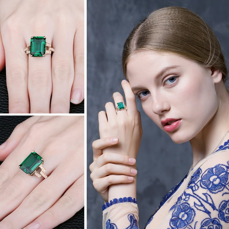 Emerald cut 2024 cocktail ring