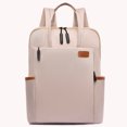 thumbnail image 5 of Mochila para computadora para mujer Mochila para computadora portátil Oxford de gran capacidad a la moda (Beige), 5 of 5