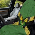 thumbnail image 4 of XYZCANDO Butterfly Green Sweatproof Towel Car Seat Cover, Non Slip Easy Install Sweat Washable Towel Seats Cover for Cars Trucks SUVs, 4 of 11