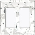 thumbnail image 6 of Metal Light Switch Plate Cover Cute Nature Wild Animals Gray ZOO001, 6 of 13