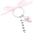 thumbnail image 3 of Llavero con ángel de la guarda, llavero con dije de ángel de plata, llavero con colgante de ángel, recuerdo de bautismo para mujeres y niñas, regalos para fiestas funerarias, 3 of 6