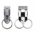 thumbnail image 5 of HOTYA Car Key Ring Double/ Single Ring Belt Clip Keychain for Outdoor Camping Hiking, 5 of 13