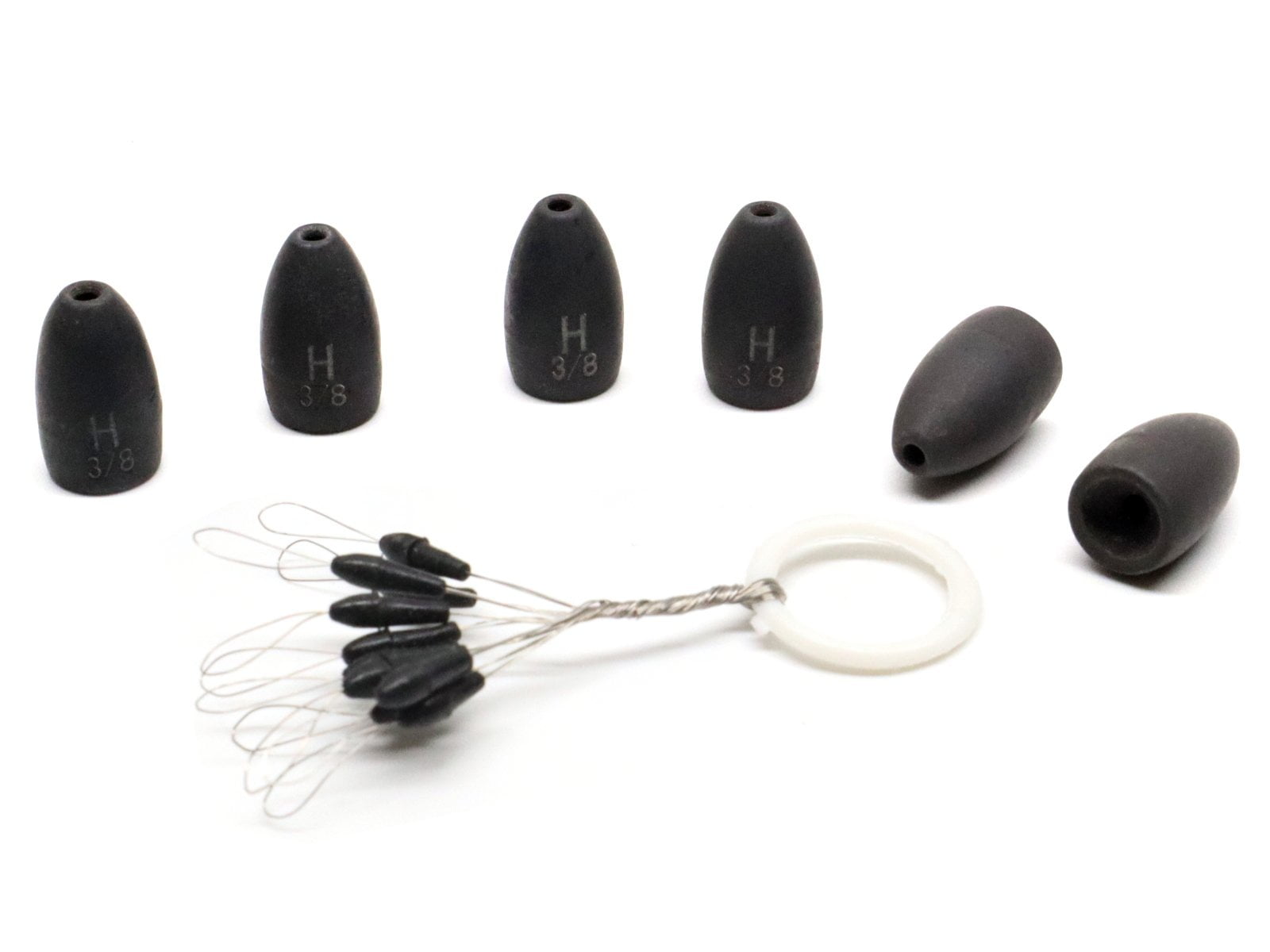 Harmony Fishing Tungsten Flipping Weights Select Size/Qty for bass