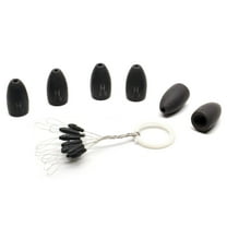 Harmony Fishing - Tungsten Flipping Weights Select Size/Qty for Bass Fishing [Includes Weight Pegs] 3/4 oz 4 Pack