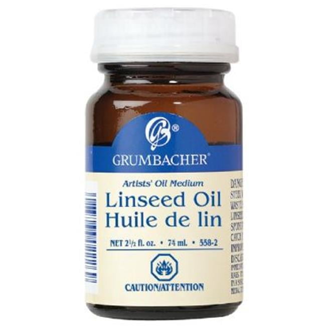 Grumbacher Linseed Oil, 2 oz.