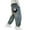 01_Blue, variant on QUOTAY Boys Casual Cargo Denim Jeans Elastic Waist Straight Wide Leg Loose Fit Baggy Trousers With Multiple Pockets 06_Blue,8-9 Years