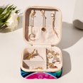 thumbnail image 6 of Peace Sign Travel Portable Square Jewelry Box: Storage Box, Decorative Box, and Jewelry Stand for Rings, Earrings, Necklaces, Bracelets, and More – Ideal for Girls and Women, 6 of 6