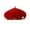 Red, variant on Women's Fashion Wool Beret Hat Classic Winter Knit Cap For Autumn Holiday Season Green,M
