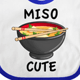 thumbnail image 4 of Inktastic Miso Cute with Miso Soup Boys or Girls Baby Bib, 4 of 4