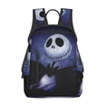 thumbnail image 1 of The Nightmare Before Christmas Lightweight Backpack Student Bookbag School Bag Satchel Daypack Unisex Knapsack Rucksack For Kids Teens Adult, 1 of 5