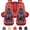 Black&Red, variant on For Mazda Speed3 Seat Cover Full Set, Deluxe PU Leather 5 Seats Auto Front Rear Cushion Protector for 3, 6, CX-7 Beige