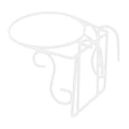thumbnail image 3 of DYNWAVECA Railing Flower Pot Hanging Basket Hanging Railing Planter Multifunctional Iron Art over The Rail Potted Display Rack for Deck H, 3 of 10
