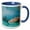 Blue/White, variant on 3drose, Lemon Shark, Northern Bahamas - Na02 Sws0031 - Stuart Westmorland, 11oz Mug