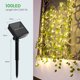 thumbnail image 2 of Muyoka 10m LED Sandía Hojas Luces de cadena Luces de cadena de hadas solares Outdoo Impermeable con 8 modos de iluminación y función de memoria para decoración de bodas de fiesta en el jardín Muyoka Hogar, 2 of 5