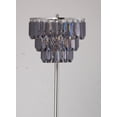 thumbnail image 5 of SH Lighting Reiner 60.5" Tall Metal Crystal Inspired Floor Lamp in Smokey Gray, 5 of 5
