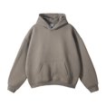 thumbnail image 4 of Sudadera con capucha holgada y gruesa de terciopelo de marca de moda de otoño e invierno de High Street, 4 of 6