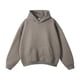 thumbnail image 4 of Sudadera con capucha holgada y gruesa de terciopelo de marca de moda de otoño e invierno de High Street, 4 of 5
