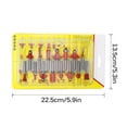 thumbnail image 4 of Brocas De Corte Para Carpintería Cortadores De Fresado De Madera Herramientas De Corte De Enrutador De Alta Resistencia Kit De Sierra De Fresado De Madera Para Tallado De Carpintería,15 Piezas 1/4 Methold TO002717-00, 4 of 7