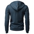 thumbnail image 6 of H2H Mens Casual Zip-up Hoodie Double Cotton Lightweight Hooded Basic Designed NAVY US 3XL/Asia 4XL (CMOHOL070), 6 of 6