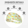 thumbnail image 3 of Rocae Tree Palms Lemon for Elastic Exercise Headband for Men and Women Moisture Wicking Athletic Sweatbands Summer Accessories Elastic Bands, 3 of 9
