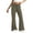 Army Green-Pants for Women, variant on Cotton Flare Pants for Women Casual Loose Drawstring Yoga Pants Summer Bell Bottom Wide Leg Pants with Pockets