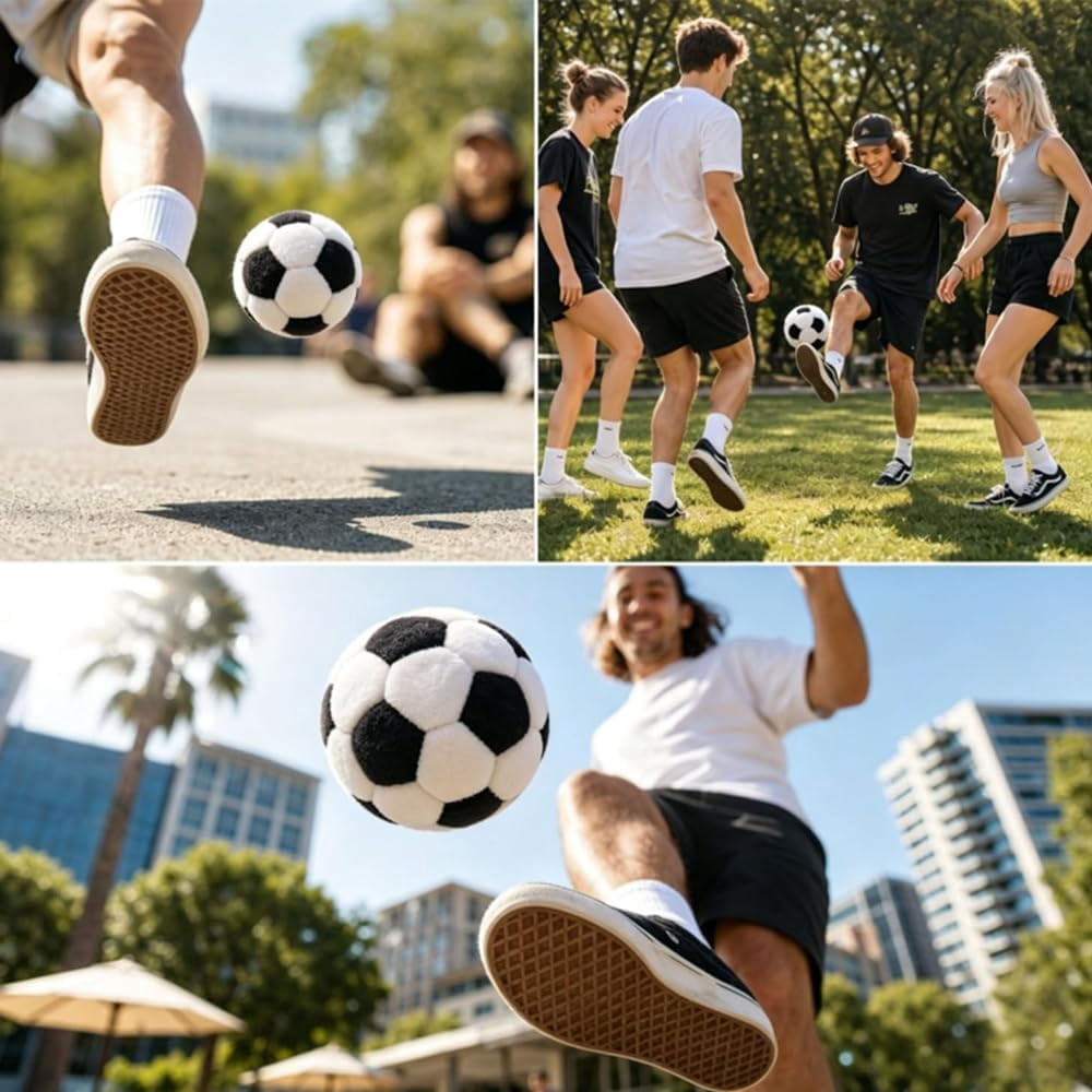 Dragonfly Footbag, 32-Panel Fabric Footbag Sand-Filled Hacky Soccer Sack, Soccer Style Mini Hacky for Adults, Coordination Training Portable Stress Relief Juggling Sack