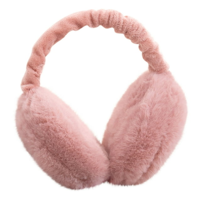 SDNall Women Winter Thickened Earmuffs Foldable for Cold Weather, Warm Windproof Ear Cover for Outdoor Running Skiing, Soft Portable Ear Protector