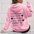 thumbnail image 4 of Women's YOU ARE ENOUGH Dear Person Behind Me Remember That Mental Health Hoodie Athletic Hoodies Women Long Jacket Women Sweat Shirts Sleeve Top Women Zipper Hoodie Long over Sized Hoodies for, 4 of 4