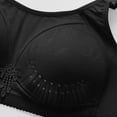 thumbnail image 3 of Ashirexll Bras for Women No Underwire, Comfortable Bras for Women, Plus Size Solid Color Seamless Nude Lifting Soft Posture Support Bra Black 3XL, 3 of 7