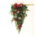 thumbnail image 5 of 2022 Christmas Wreath Decorations Upside Down Tree Flower Wreath Door Front Decoration Wreath Wall Decoration Wreath, 5 of 9