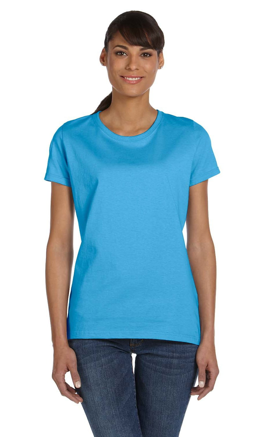 Fruit of the Loom - The Fruit of the Loom Ladies 5 oz HD Cotton T-Shirt ...