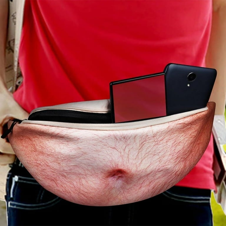 Waterproof Funny Beer Belly Fanny Pack Gag Gift for Men Women