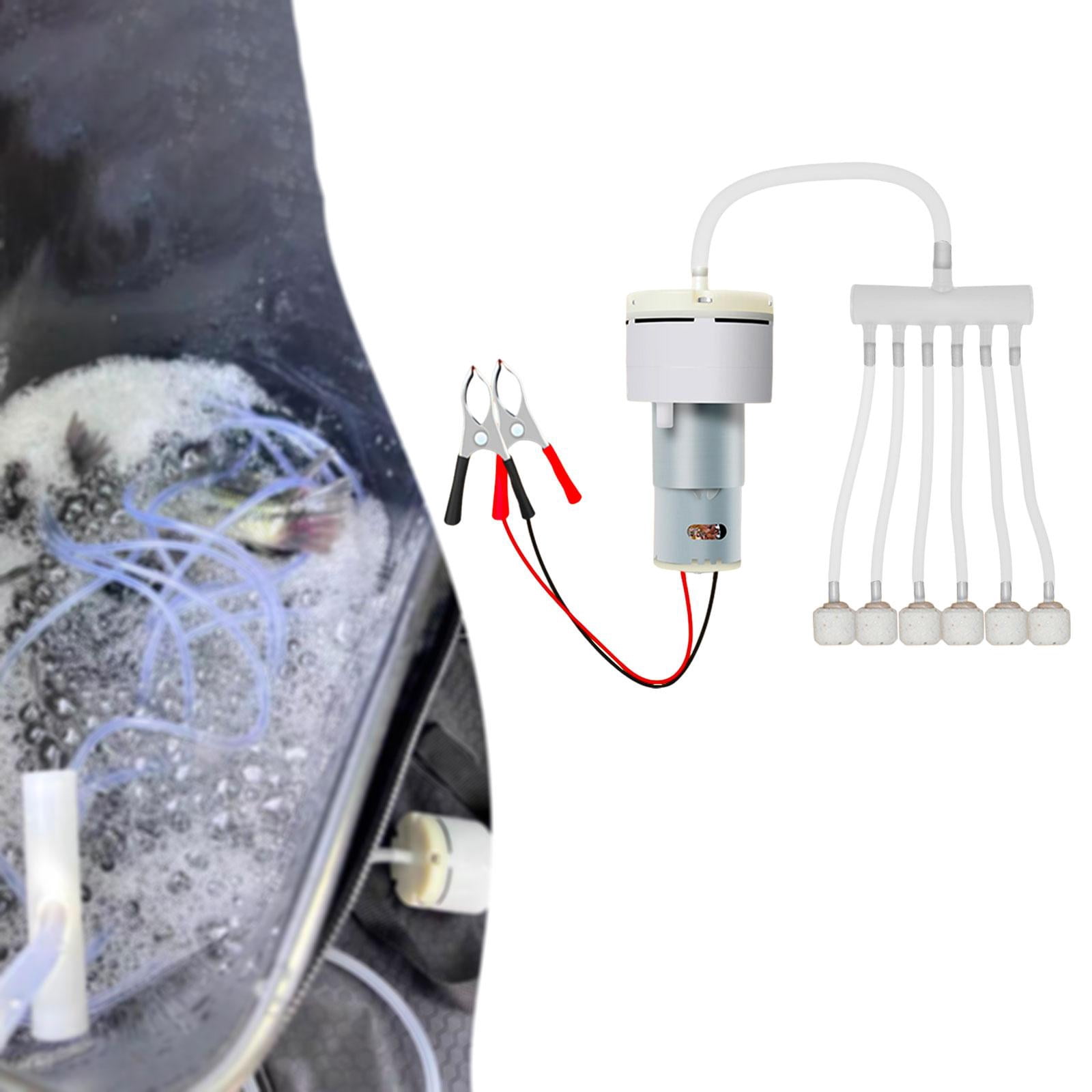 Mini Aquarium Oxygen Pump Aerator Whisper Energy Saving PP Material for Fish Tanks Outdoor Activities