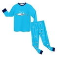 thumbnail image 6 of Zshosam Kids Pajamas Set of 2 Boys Pajamas Set for Kids 2 Piece Long Sleeve Soft Cozy Sleepwear Stretch Fashion Pjs for Big Boys Size 4T 5T,(Sky Blue 4-5 Years), 6 of 6
