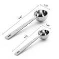 thumbnail image 3 of Hariumiu Kitchen 0.5oz/1oz Coffee Scoop Stainless Steel Measuring Coffee Spoon Tablespoon Long Handle Spoons Metal Tablespoon for Coffee Tea Milk Powder Coffee Beans Sugar Flour, 3 of 8