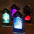 thumbnail image 3 of Fairnull Halloween Lights Horror Luminous Replaceable Battery Decorative Party LED Tombstone Light for Halloween for Outdoor, 3 of 10